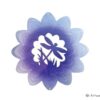 Purple Silver Dragonfly Wind Spinner