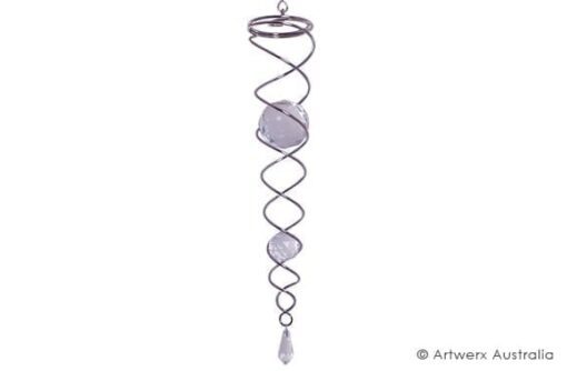 Wind Spinner Crystal Tails - Clear