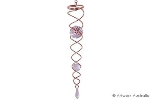 Wind Spinner Crystal Tails - Copper Clear