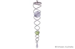 Wind Spinner Crystal Tails - Green