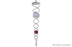 Wind Spinner Crystal Tails - Red