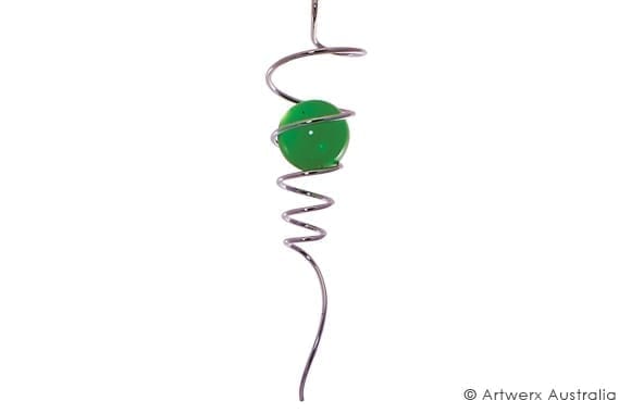 Wind Spinner Spiral Tails - Green