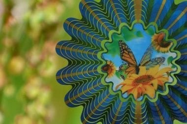 Butterfly Hologram Wind Spinner